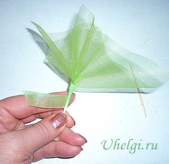 012 зелень для букетов из мыла