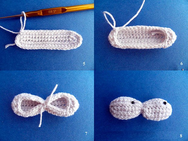 чехол крючком украшение