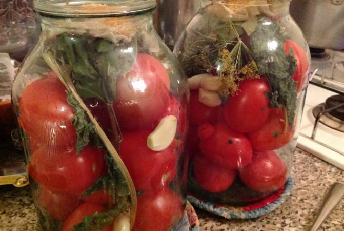 Помидоры засоленные в банках как бочковые