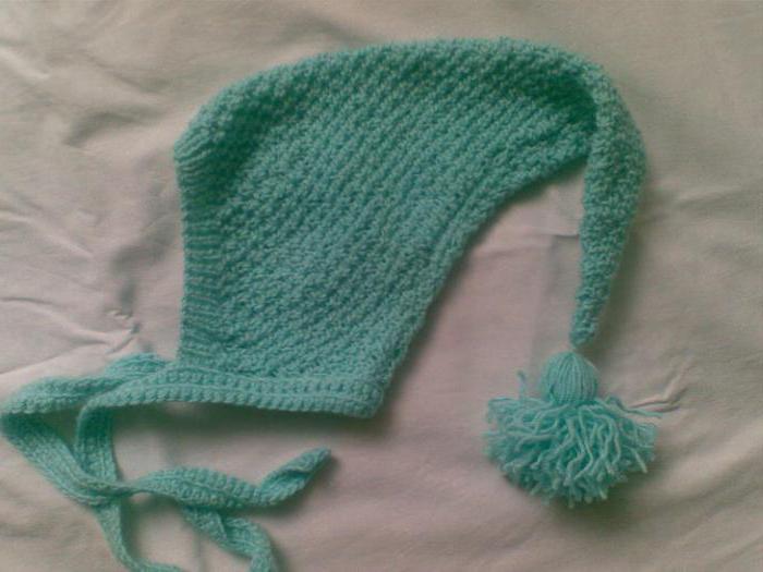 шапка колпак спицами
